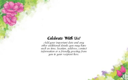 Bloom of Life Oversized Save the Date  Postcards