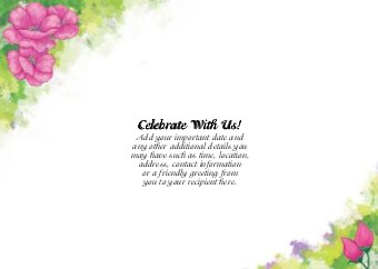 Bloom of Life Standard Sized Save the Date Postcards