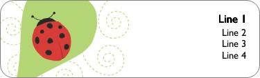 Leafy Lady Return Address Labels