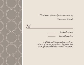 Mod Sophisticate Reply Cards