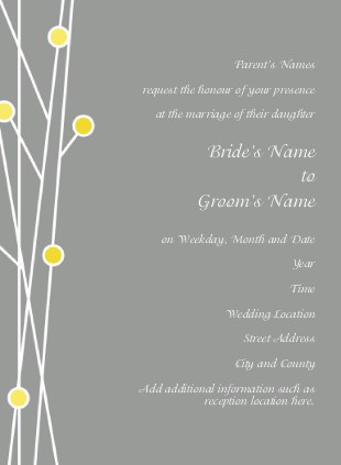 Simple Bliss Wedding Invitations
