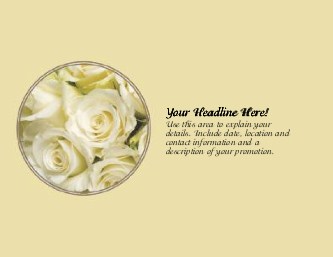 Snow White Roses Large Magnets