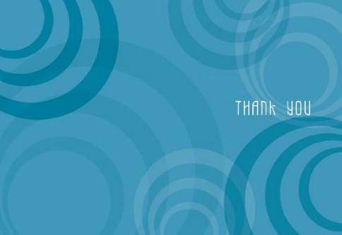 Swirls n Twirls Thank You Cards