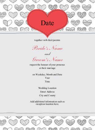 Affair of the Heart Wedding Invitations
