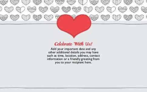 Affair of the Heart Oversized Save the Date  Postcards
