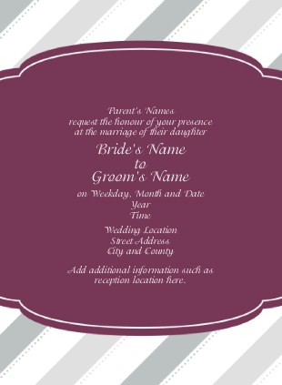 Berry Happy Wedding Invitations