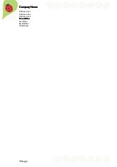 Leafy Lady A4 Letterhead