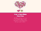 Lil' Love Birds Large Save the Date Magnets