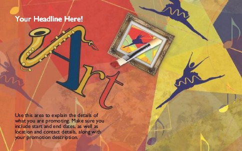 Mixed Media Full Colour Oversized Postcards