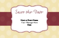 Ruby Red Forever Save the Date Cards