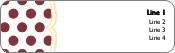 Ruby Red Romance Return Address Labels