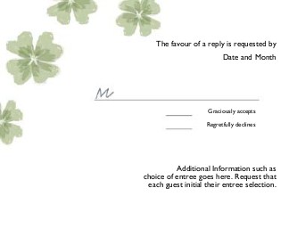 Serene Romance Reply Cards