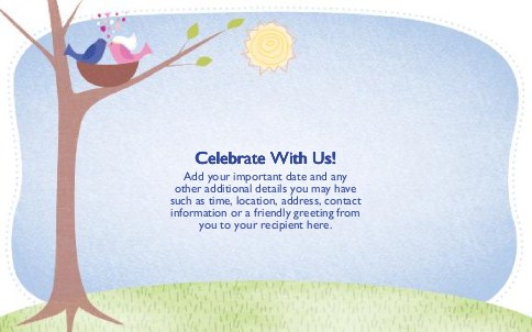 Birds of a Feather Oversized Save the Date  Postcards