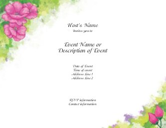 Bloom of Life Hen Night Invitations