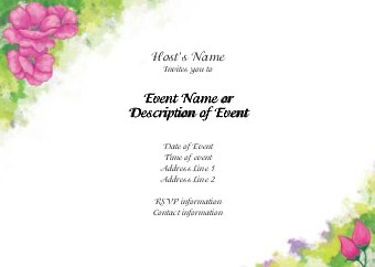Bloom of Life Postcard Invitation-Standard