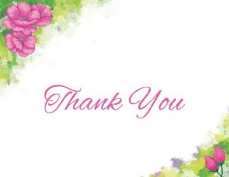 Bloom of Life Wedding Thank You Cards