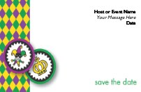 Carnival Wedding Save the Date Magnets