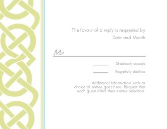 Celtic Knot Reply Cards