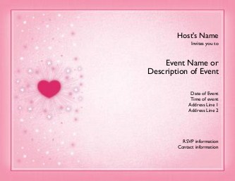 Explosion of Love Hen Night Invitations