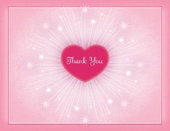 Explosion of Love Wedding Thank You Cards