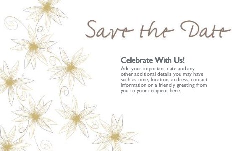 Passionate Petals Oversized Save the Date  Postcards