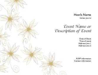 Passionate Petals Hen Night Invitations