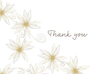 Passionate Petals Wedding Thank You Cards