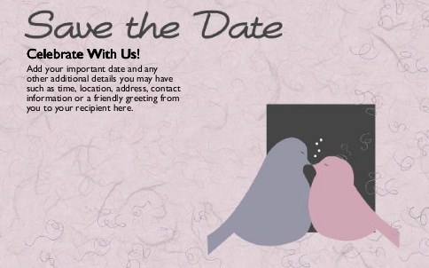 Perfect Pair Oversized Save the Date  Postcards