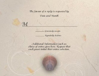 Seaside Vows Reply Cards