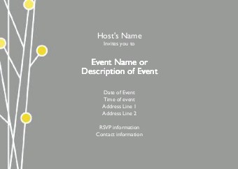 Simple Bliss Postcard Invitation-Standard