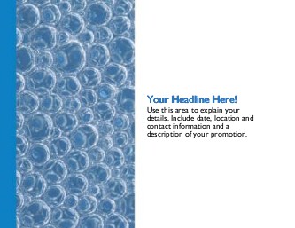 Blue Bubbles Large Magnets