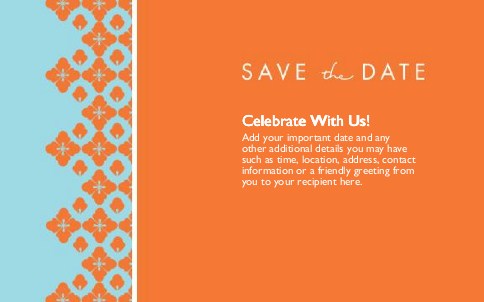Boldly Yours Oversized Save the Date  Postcards