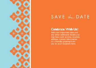 Boldly Yours Standard Sized Save the Date Postcards