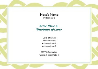 Celtic Knot Postcard Invitation-Standard