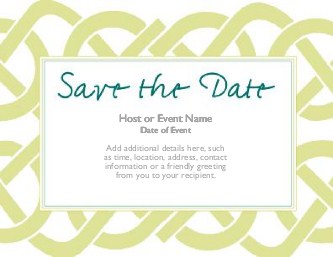 Celtic Knot Large Save the Date Magnets