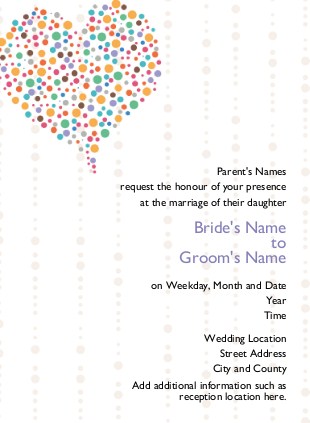 Filled with Love Wedding Invitations