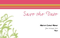 Garden Green Passion Save the Date Cards