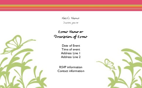 Garden Green Passion Postcard Invitation-Oversized