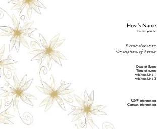 Passionate Petals Hen Night Invitations