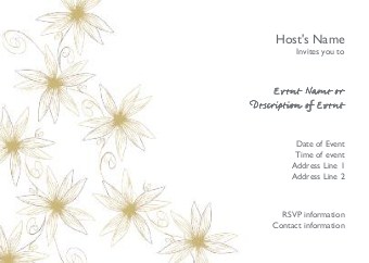 Passionate Petals Postcard Invitation-Standard