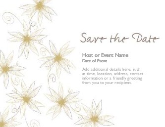 Passionate Petals Large Save the Date Magnets