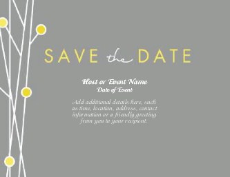Simple Bliss Large Save the Date Magnets