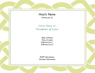 Celtic Knot Hen Night Invitations