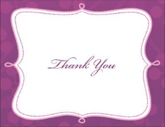Vineyard Romance Wedding Thank You Cards