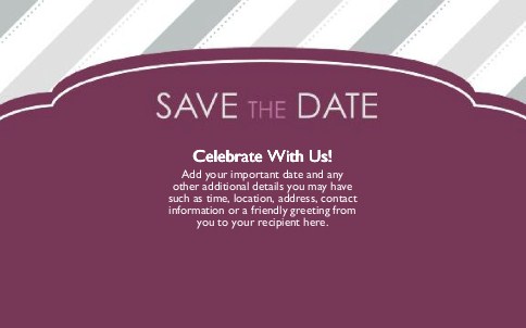 Berry Happy Oversized Save the Date  Postcards