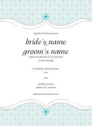 Elegant Ambiance Wedding Invitations
