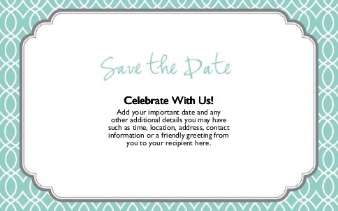 Framed for Happiness Oversized Save the Date  Postcards