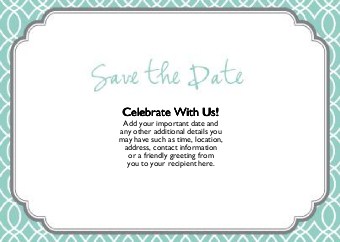Framed for Happiness Standard Sized Save the Date Postcards