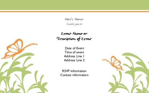 Garden Green Love Postcard Invitation-Oversized