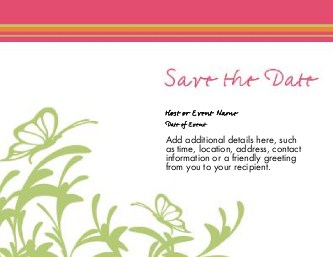 Garden Green Passion Large Save the Date Magnets